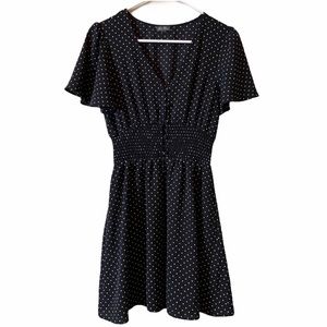 Lily Rose Black Polka Dot Dress